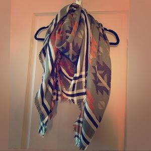 Aztec print blanket scarf